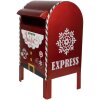 Clayre & Eef 6Y5625 Cassetta delle lettere rossa 21x19x34 cm Decorazione natalizia in stile country