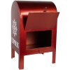Clayre & Eef 6Y5625 Cassetta delle lettere rossa 21x19x34 cm Decorazione natalizia in stile country