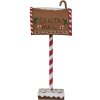 Clayre & Eef 6Y5629 Cassetta delle lettere marrone 14x8x37 cm Decorazione natalizia in stile country