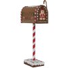 Clayre & Eef 6Y5629 Cassetta delle lettere marrone 14x8x37 cm Decorazione natalizia in stile country