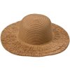 Juleeze JZHA0102CH cappello estivo da donna marrone a tesa larga con frange