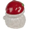 Clayre & Eef 6CE1847 Contenitore Babbo Natale Bianco Rosso 19x18x22 cm
