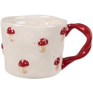 Clayre & Eef 6CEMU0151 Tazza Rospo Beige Rosso 200 ml...