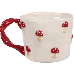 Clayre & Eef 6CEMU0151 Tazza Rospo Beige Rosso 200 ml...