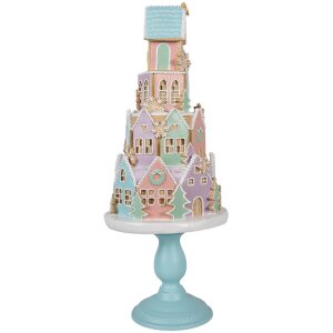Clayre & Eef 5PR0136 Casa decorativa Colori pastello Blu Rosa Ø 24x59 cm Poliresina