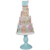 Clayre & Eef 5PR0136 Casa decorativa Colori pastello Blu Rosa Ø 24x59 cm Poliresina