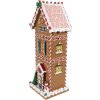 Clayre & Eef 6PR4250 Casa di Natale marrone bianco 17x14x40 cm in poliresina