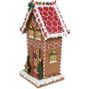 Clayre & Eef 6PR4251 Decorazione casa di pan di zenzero marrone bianco 18x14x31 cm