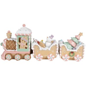 Clayre & Eef 6PR4266 Decorazione Treno Beige Rosa...