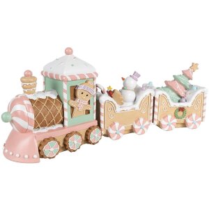 Clayre & Eef 6PR4266 Decorazione Treno Beige Rosa...