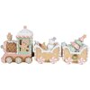 Clayre & Eef 6PR4266 Decorazione Treno Beige Rosa 45x12x19 cm Poliresina