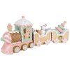 Clayre & Eef 6PR4266 Decorazione Treno Beige Rosa 45x12x19 cm Poliresina