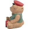Clayre & Eef 6PR4277 Salvadanaio Orso Marrone Verde Poliresina 15x13x19 cm