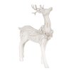 Clayre & Eef 6PR4284 Decorazione Cervo Bianco 13x5x19 cm Poliresina
