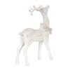 Clayre & Eef 6PR4284 Decorazione Cervo Bianco 13x5x19 cm Poliresina
