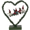Clayre & Eef 65531 LED decorazione cuore gnomo 26x9x28 cm decorazione natalizia casa di campagna