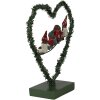 Clayre & Eef 65531 LED decorazione cuore gnomo 26x9x28 cm decorazione natalizia casa di campagna