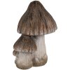 Clayre & Eef 6CE1766 Funghi decorativi in ceramica marrone bianco 10x8x13 cm