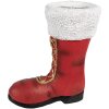 Clayre & Eef 6MG0048 Stivali per decorazioni natalizie Rosso Bianco 32x19x36 cm