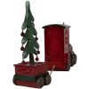 Clayre & Eef 6PR4239 Treno con decorazione LED Rosso Verde 30x7x21 cm Casa di campagna