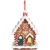 Clayre & Eef 6PR4255 Decorazione Ciondolo Casa Marrone Bianco 7x5x9 cm