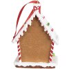 Clayre & Eef 6PR4255 Decorazione Ciondolo Casa Marrone Bianco 7x5x9 cm
