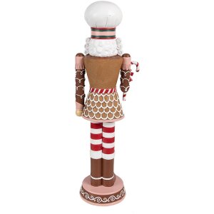 Clayre & Eef 6PR4256 Decorazione Schiaccianoci Marrone Rosa 15x12x46 cm
