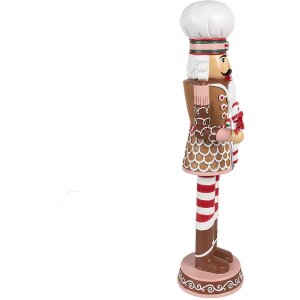 Clayre & Eef 6PR4256 Decorazione Schiaccianoci Marrone Rosa 15x12x46 cm