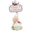 Clayre & Eef 6PR4269 Decorazione Omino di pan di zenzero Beige Verde 13x10x25 cm