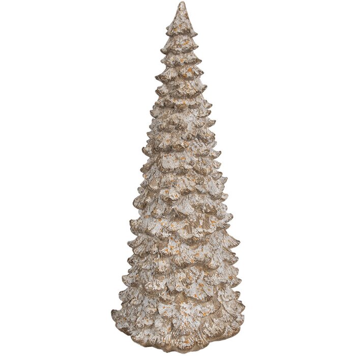Clayre & Eef 6PR4288 Albero decorativo Bianco Beige Ø 13x30 cm Casa di campagna in poliresina