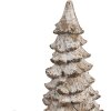 Clayre & Eef 6PR4289 Albero decorativo Bianco Beige 9x9x18 cm in poliresina Stile Country