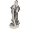 Clayre & Eef 6PR4301 Figura decorativa di Babbo Natale Argento 11x9x20 cm in Poliresina