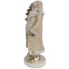 Clayre & Eef 6PR4302 Decorazione Babbo Natale Beige Oro 10x8x21 cm Poliresina