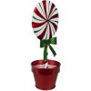 Clayre & Eef 6Y5626 Decorazione Lecca Lecca Rosso Bianco Metallo 12x9x26 cm