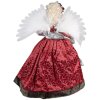 Clayre & Eef 50775 Angelo decorativo rosso 60x40x86 cm Tessile Plastica Natale