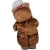 Clayre & Eef 65622 Decorazione Orso Marrone Rosso 22x16x43 cm