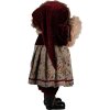 Clayre & Eef 65623 Decorazione Orso Beige Rosso 28x21x51 cm Tessile Plastica