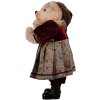 Clayre & Eef 65623 Decorazione Orso Beige Rosso 28x21x51 cm Tessile Plastica
