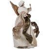 Clayre & Eef 65625 Angelo decorativo Beige Oro 20x12x28 cm Natale