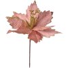Clayre & Eef 65825 Decorazione natalizia Fiore Rosa Oro Ø 24x27 cm Plastica
