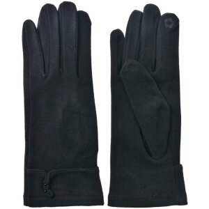 Juleeze JZGL0092Z Guanti neri 9x23x1 cm 100% poliestere
