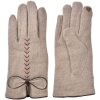 Juleeze JZGL0096BE Guanti invernali beige 9x23 cm fiocco applicato poliestere