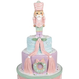 Clayre & Eef 6PR4261 Decorazione Torta Ø 17x42...