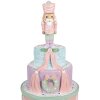 Clayre & Eef 6PR4261 Decorazione Torta Ø 17x42 cm Poliresina Rosa Stile Country