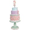 Clayre & Eef 6PR4261 Decorazione Torta Ø 17x42 cm Poliresina Rosa Stile Country