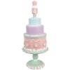 Clayre & Eef 6PR4261 Decorazione Torta Ø 17x42 cm Poliresina Rosa Stile Country