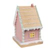 Clayre & Eef 6PR4264 Portacalze di Natale Casa di Pan di Zenzero Rosa 13x10x18 cm