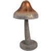 Clayre & Eef 6Y5679 Fungo decorativo in metallo grigio marrone antico Ø14x27 cm