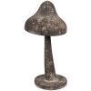 Clayre & Eef 6Y5680 Decorazione Fungo in metallo anticato Ø 14x27 cm Marrone