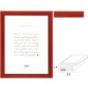 Deknudt S226K4 cornice per quadri in legno rosso da 10x15 a 70x100 cm profilo piatto